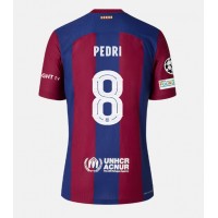 Camiseta Barcelona Pedri Gonzalez #8 Primera Equipación Replica 2023-24 mangas cortas